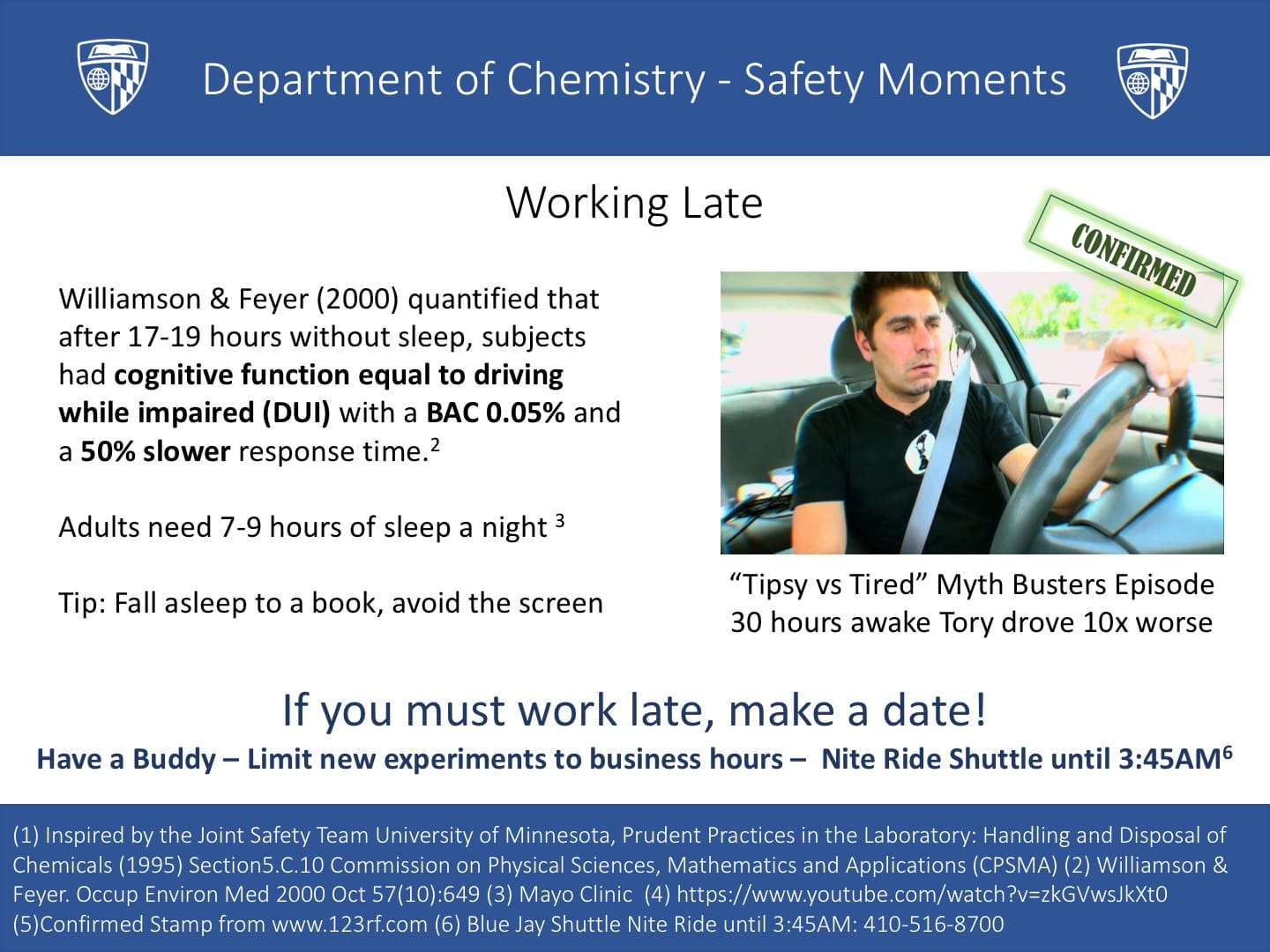 Safety Moments | Chemistry Student Safety Committee ...