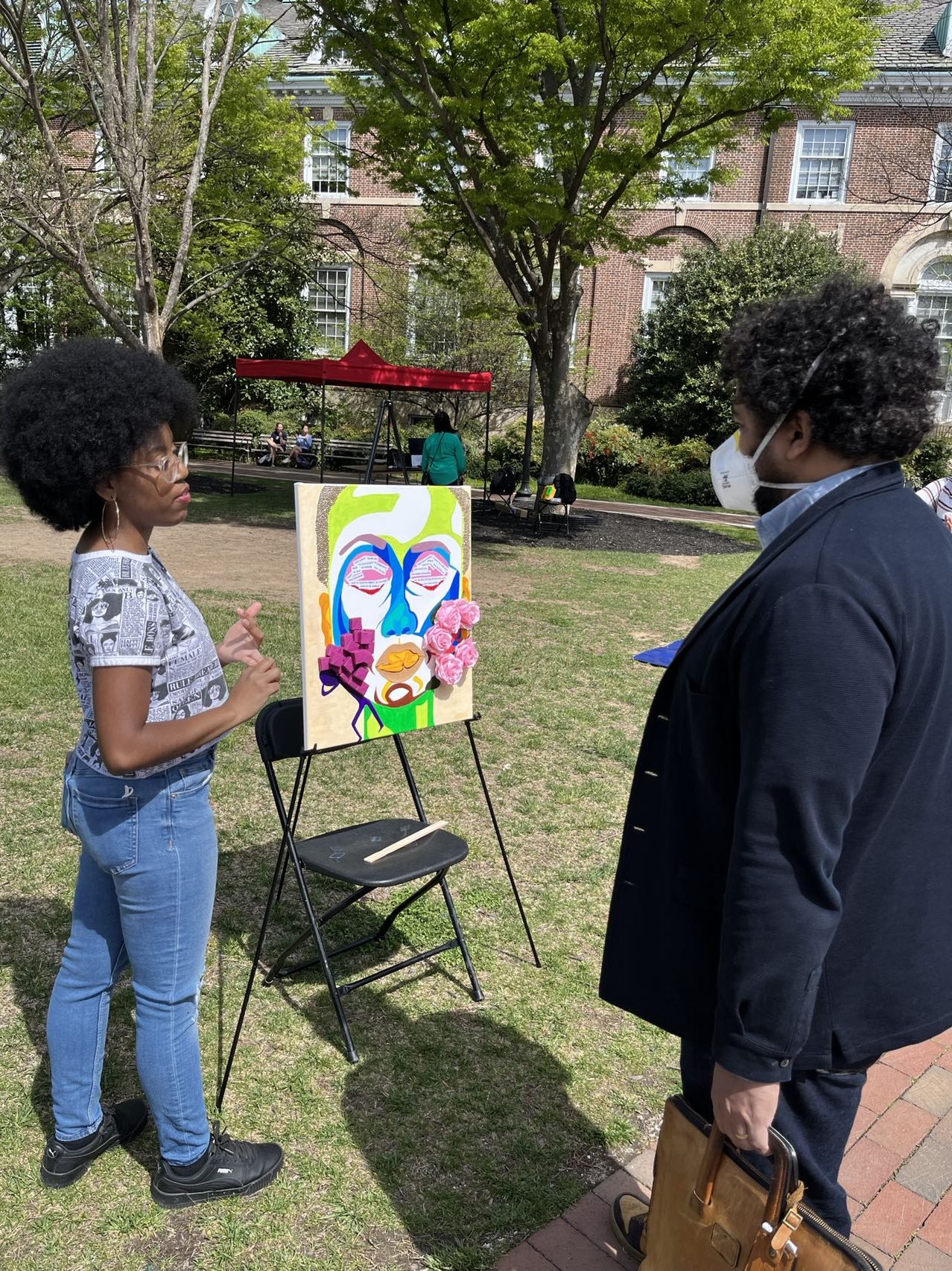 tranformation exhibition on the Quad