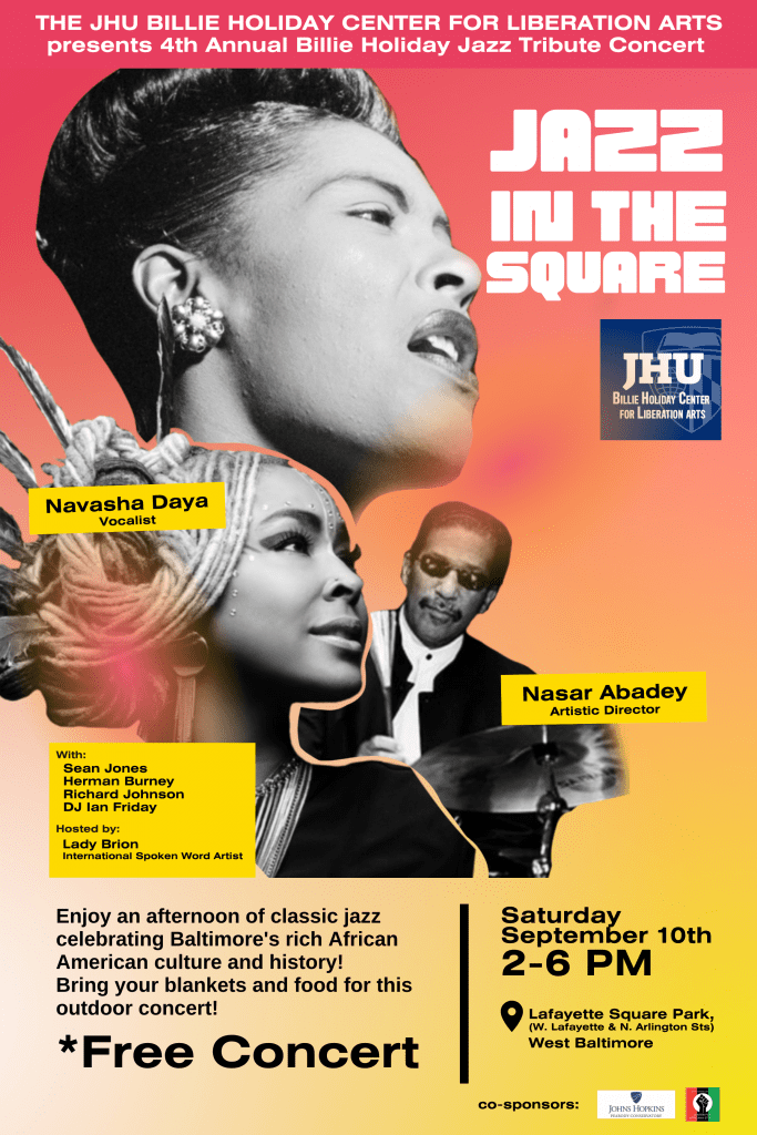 2022 Billie Holiday jazz concert flyer