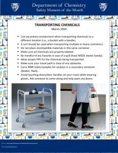 Safety Moment on Chemical transportation.
