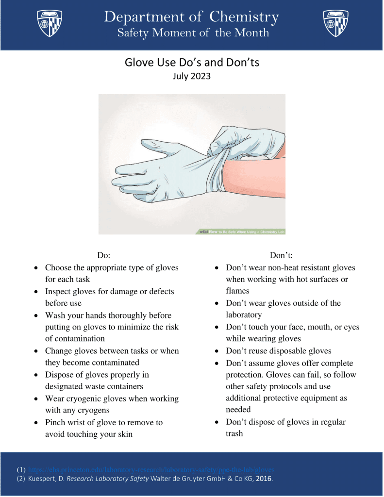 Glove Use Do's and Don'ts