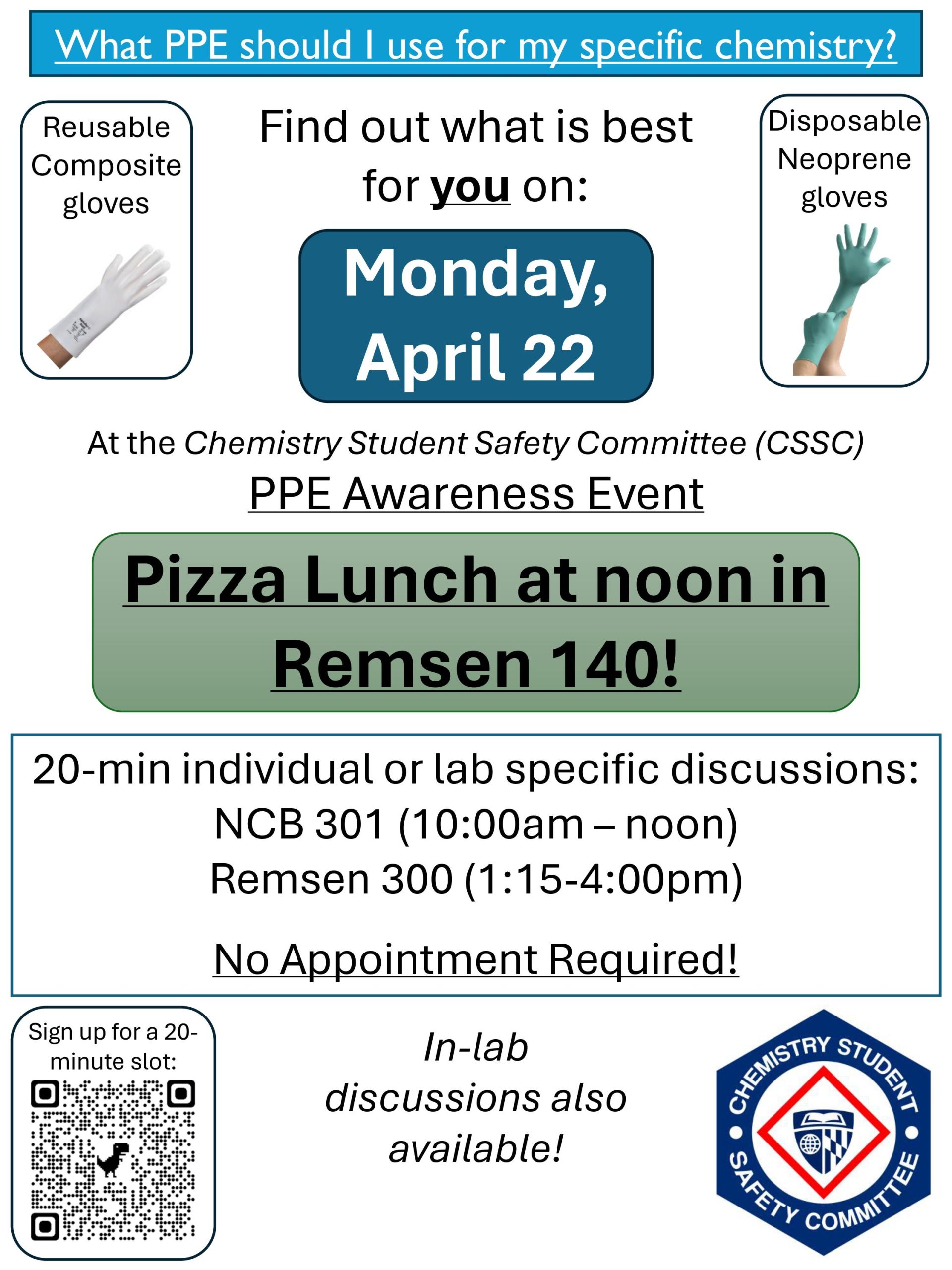 PPE Awareness Event at Noon Tomorrow! | Chemistry Student Safety ...