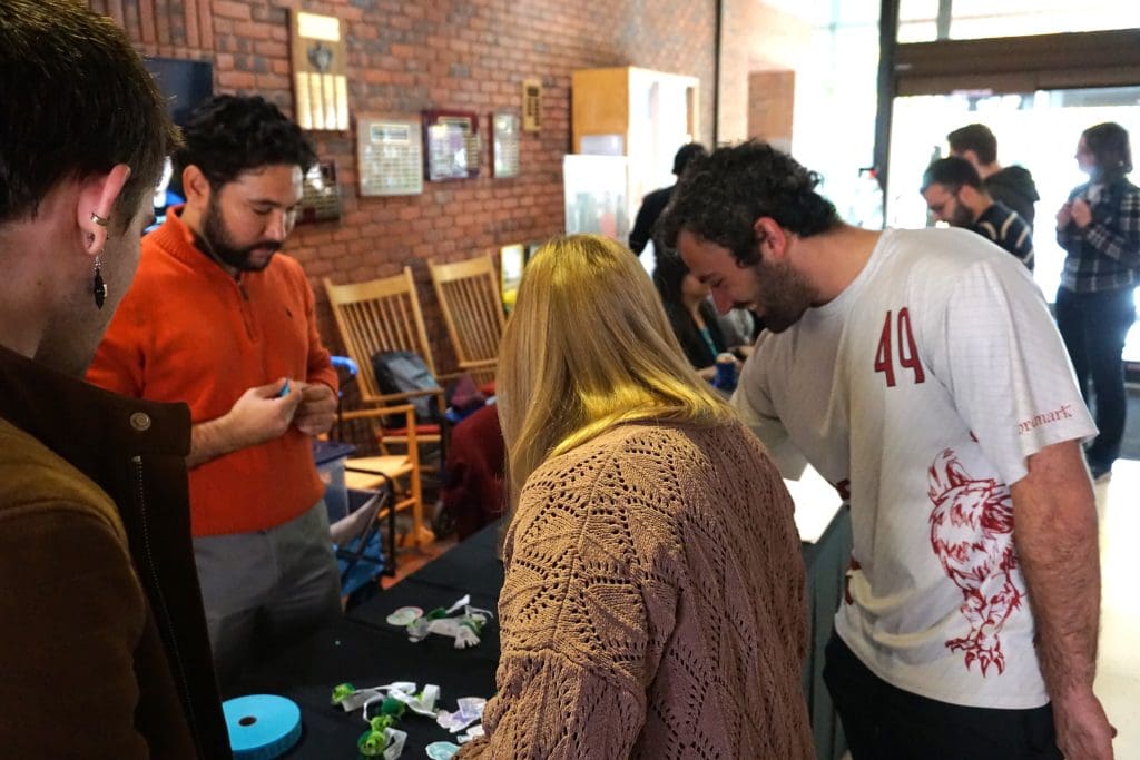 CSSC tabling with students