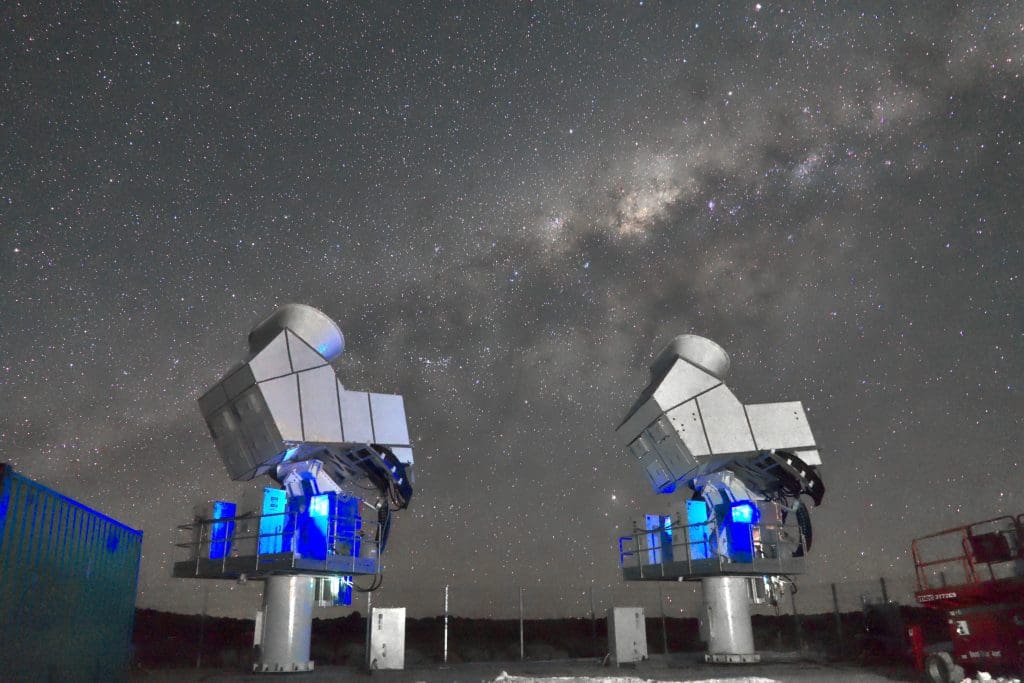 CLASS telescopes at night