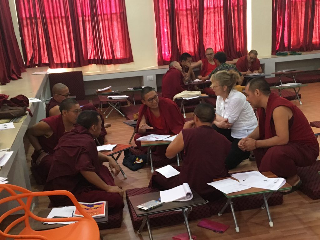Teaching Tibetan Buddhist Monks