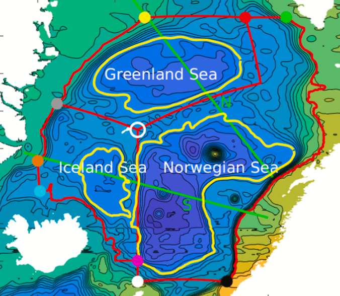 Nordic Seas Heat and Salt Redistribution