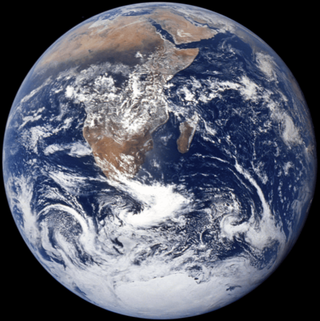 NASA blue marble photo