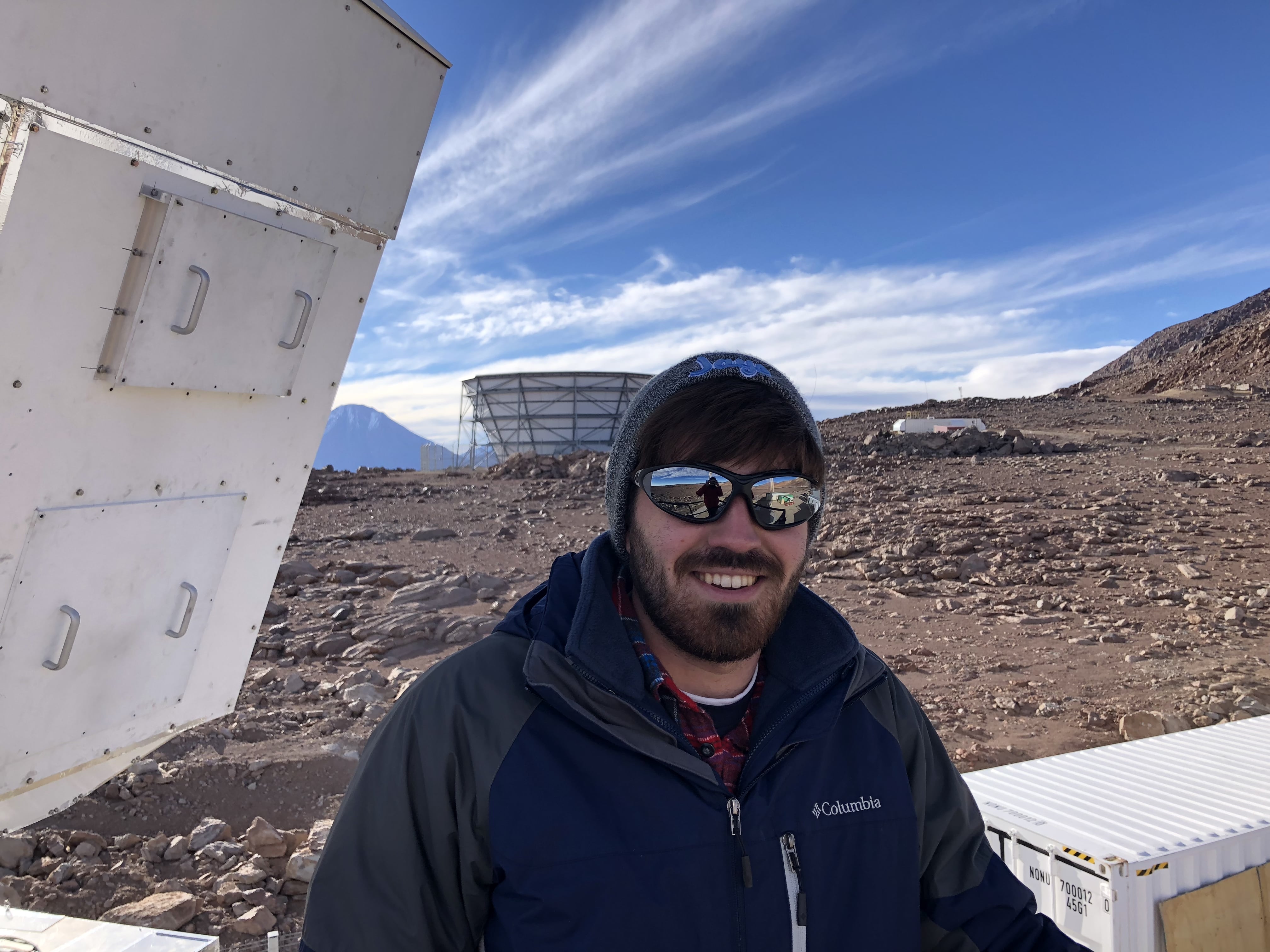 Gary Rhoades at the telescope site