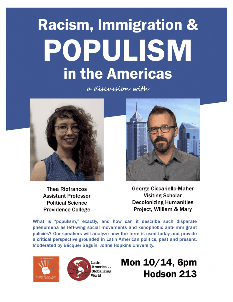 Populism Event Flyer