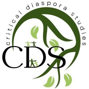 Critical Diaspora Studies Logo with green branch and CDS lettering