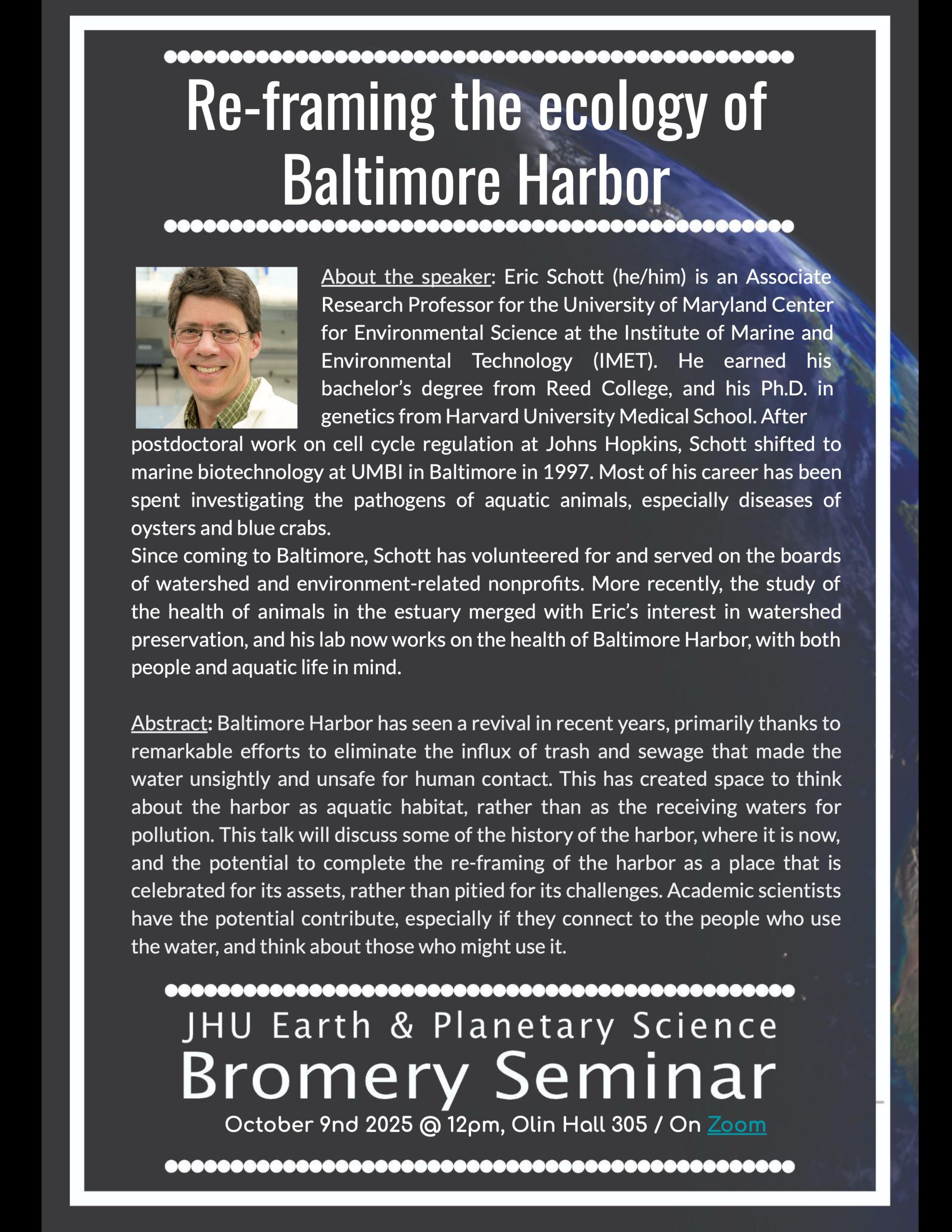 Eric Schott flyer