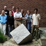 Group photo with Williams memorial