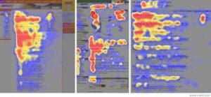 eye tracking f-shaped pattern